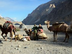 25 Loading The Camels At River Junction Camp Looking To The West Early Morning In The Shaksgam Valley On Trek To K2 North Face In China